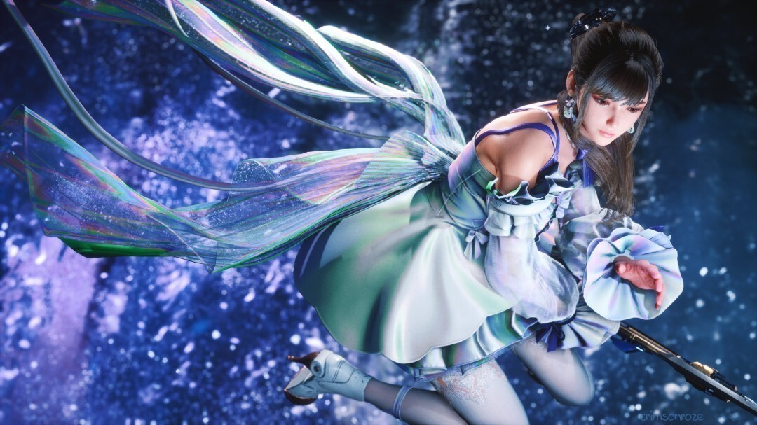 《剑星》伊芙新3D图曝光！国外博主笔下的粉色连体服造型，翘臀设计超性感