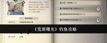 荒原曙光里怎样钓鱼