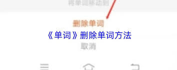 怎样删除单词块里的单词