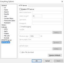 怎样开启Everything的HTTP服务器