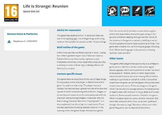 《奇异人生》新作评级意外流出！麦克斯与克洛伊再度重逢