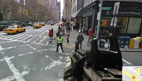 不走寻常路！借助Google街景制作出超写实的FPS游戏