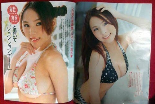 身材火辣、脸蛋诱人嫩模“熊熊”在日本走红