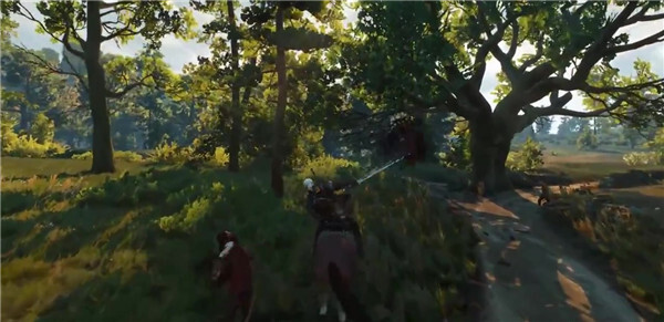 《巫师3：狂猎》全新演示白狼率铁骑展开凌厉割杀