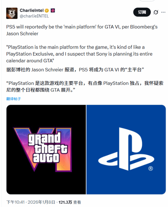 知名记者称PS5是《GTA6》“主平台”，言论引发争议[多图]