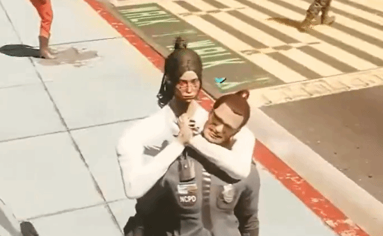 绷不住了！第三人称视角下《2077》主角动作离谱又好笑