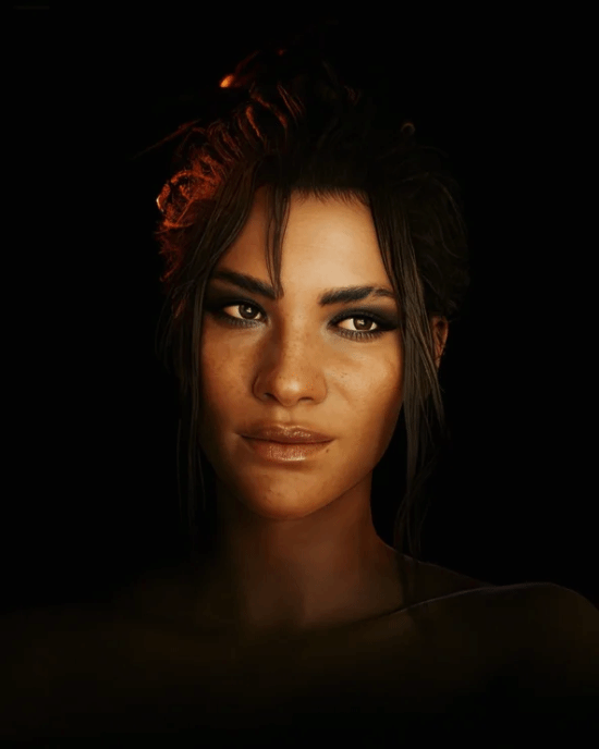 《2077》里的女角色素颜状态怎么样？卸下妆容的美照照样是顶级水准！