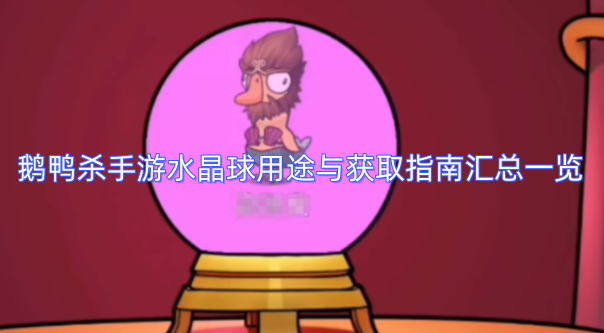 鹅鸭杀手游水晶球获取途径与实用功能全指南