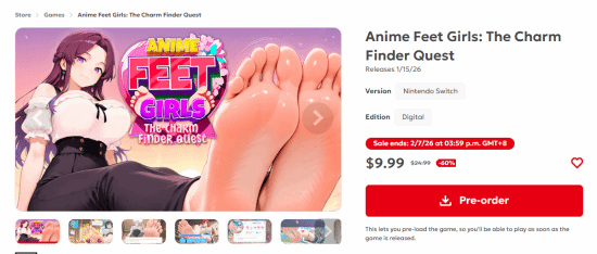 NS2游戏《动漫美足少女》很快就要和大家见面了