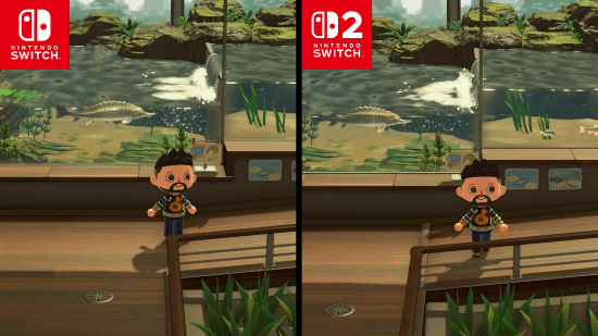《动物森友会》NS和NS2画面对比：分辨率提升显著加载速度大幅加快
