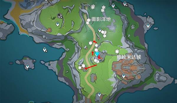 原神6.3月之四版本中松珀香的采集路径