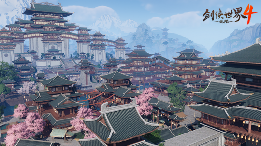 国风韵味十足！《剑侠世界4：无限》深度呈现东方建筑美学