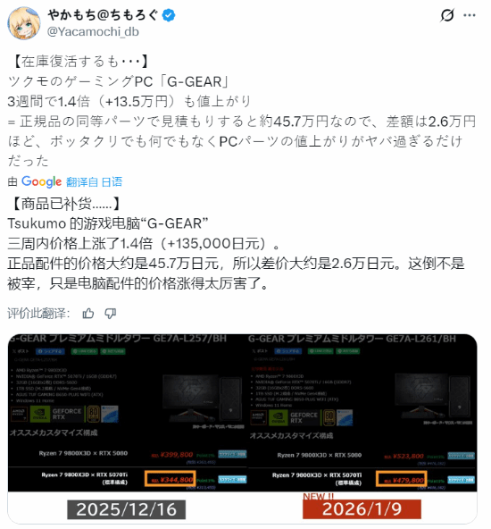 PC价格疯涨！PS5竟意外成了“性价比首选”？