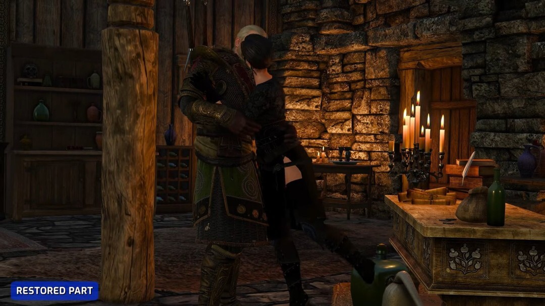 玩家还原《巫师3》被删减剧情其中包含叶奈法浪漫情节