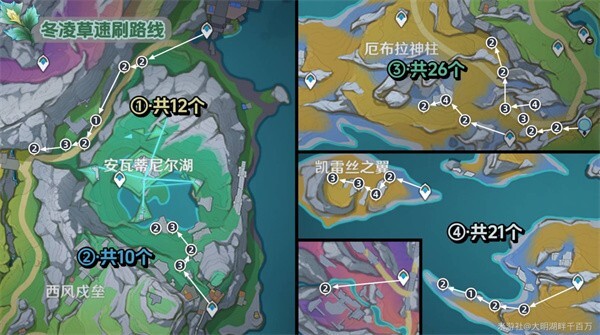 原神冬凌草与松珀香速刷方法是什么？