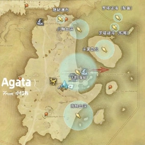 《最終幻想14：水晶世界》釣魚位置介紹