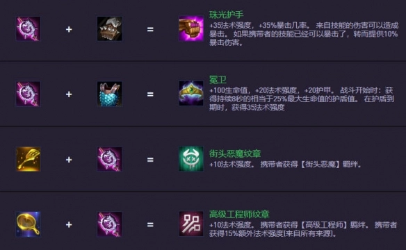 《金鏟鏟之戰》S14.5裝備合成圖一覽