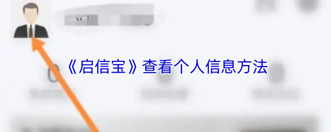 查看個人信息方法之《啟信寶》