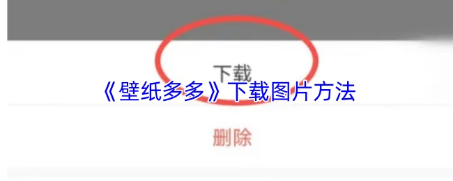 《壁紙多多》圖片下載方式