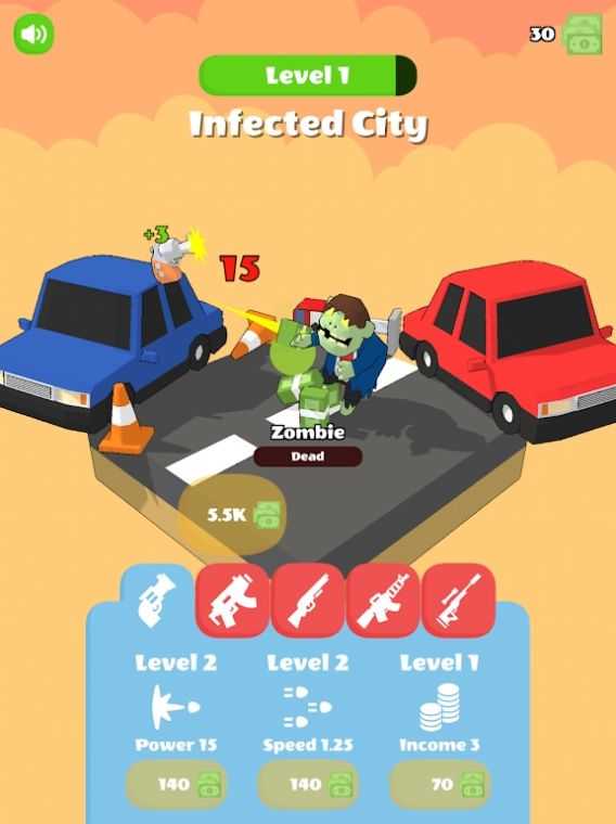 转圈射击（Idle Shoot）