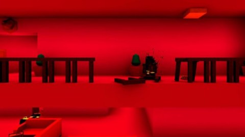 恐怖的粉红色房屋图1