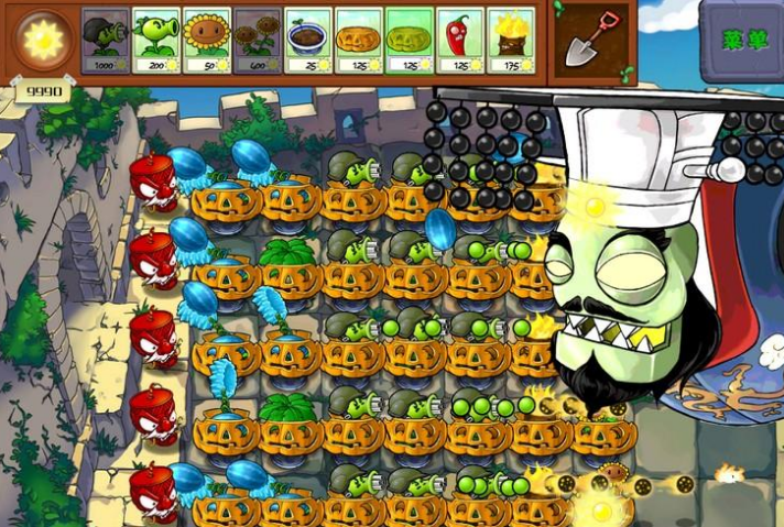植物大战僵尸长城版图1