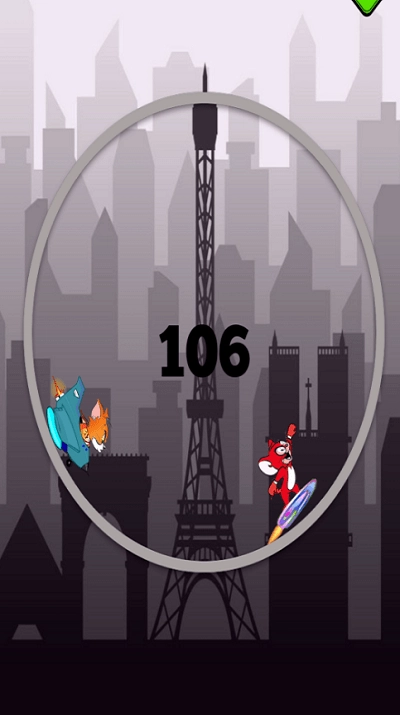 貓和老鼠螺旋賽跑