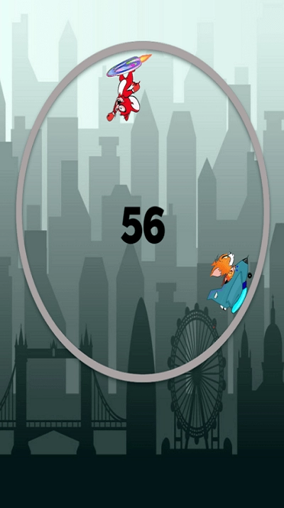 貓和老鼠螺旋賽跑