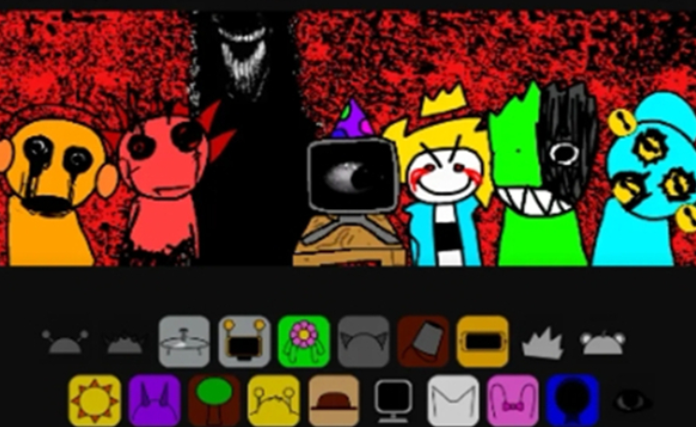 节奏盒子sprunki涂鸦版图1