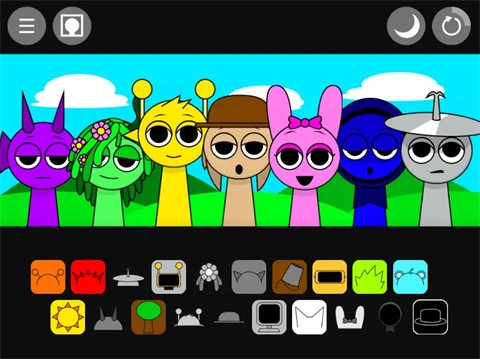 节奏盒子Sprunki黑夜mod图2