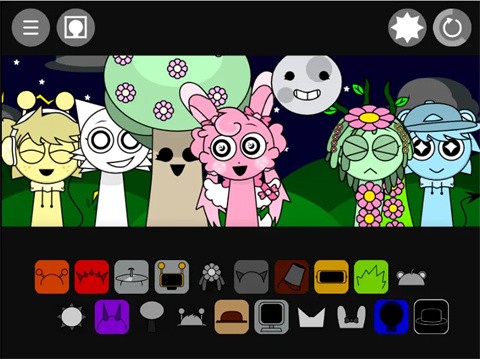 节奏盒子Sprunki黑夜mod图1