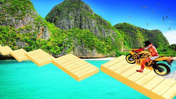 摩托車特技賽跑游戲