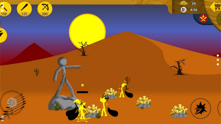 火柴人战争遗产全黄金版图4