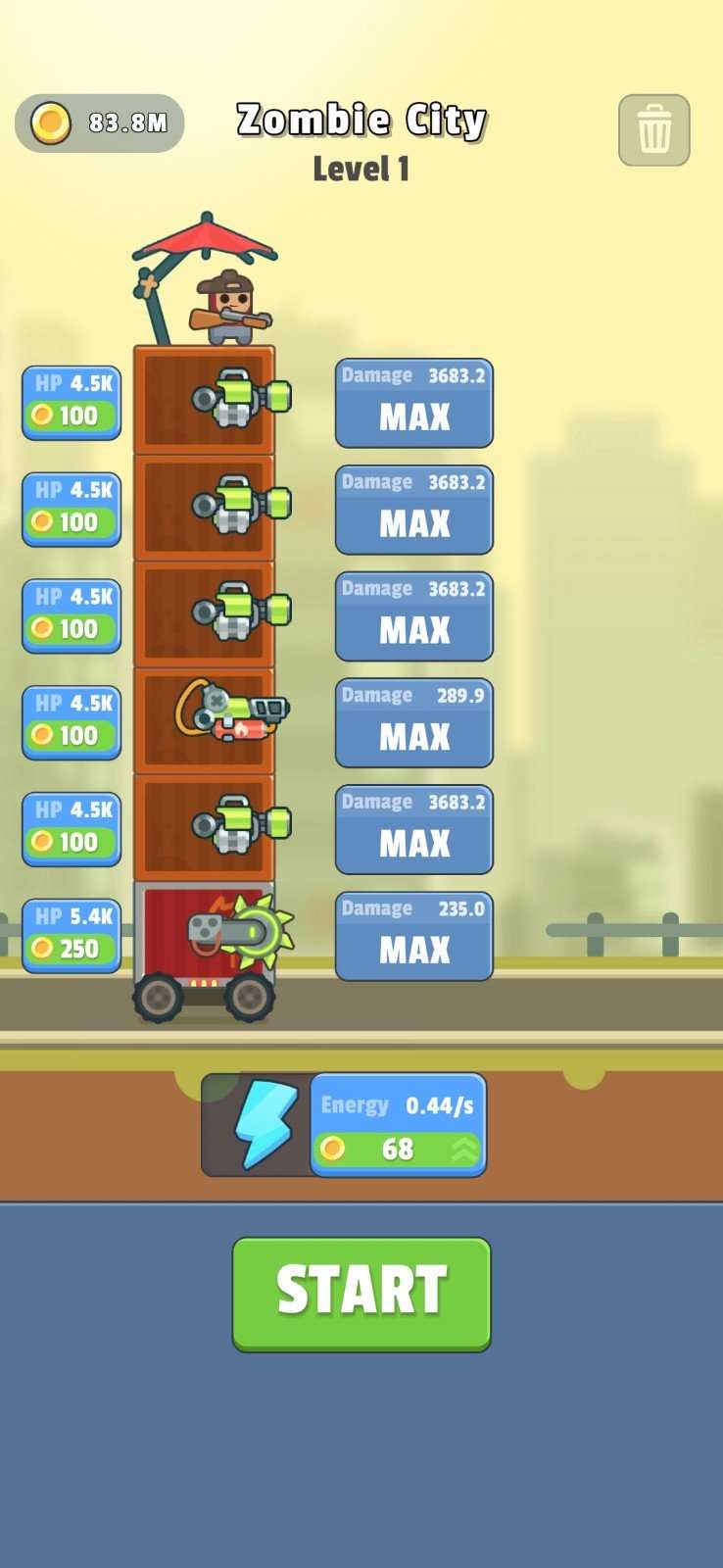 尸潮戰(zhàn)車小游戲 截圖1