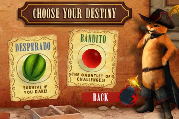 穿靴子的猫切水果游戏