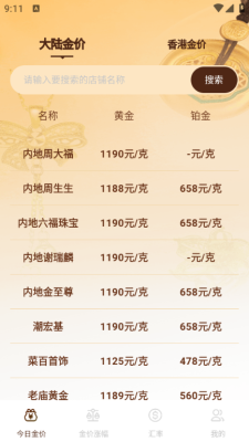 黃金價格走勢查詢軟件 