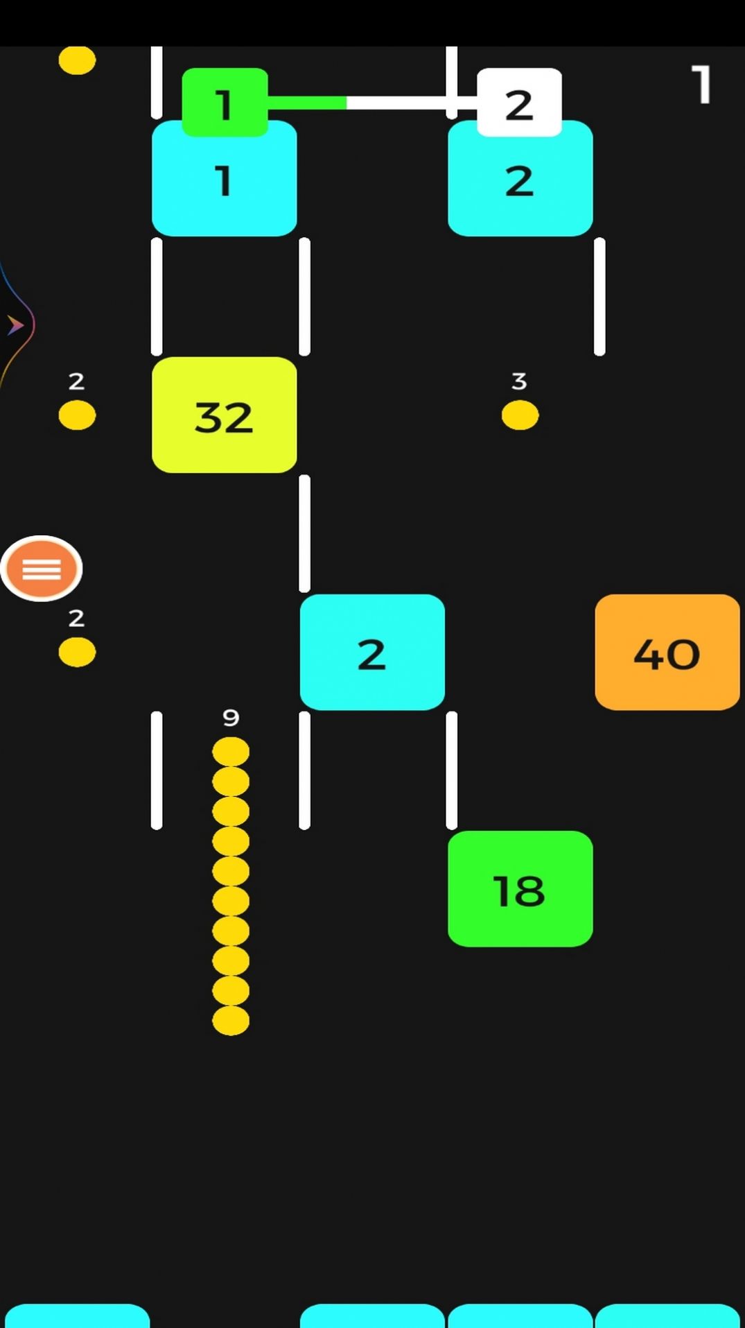 一條蛇撞方塊游戲