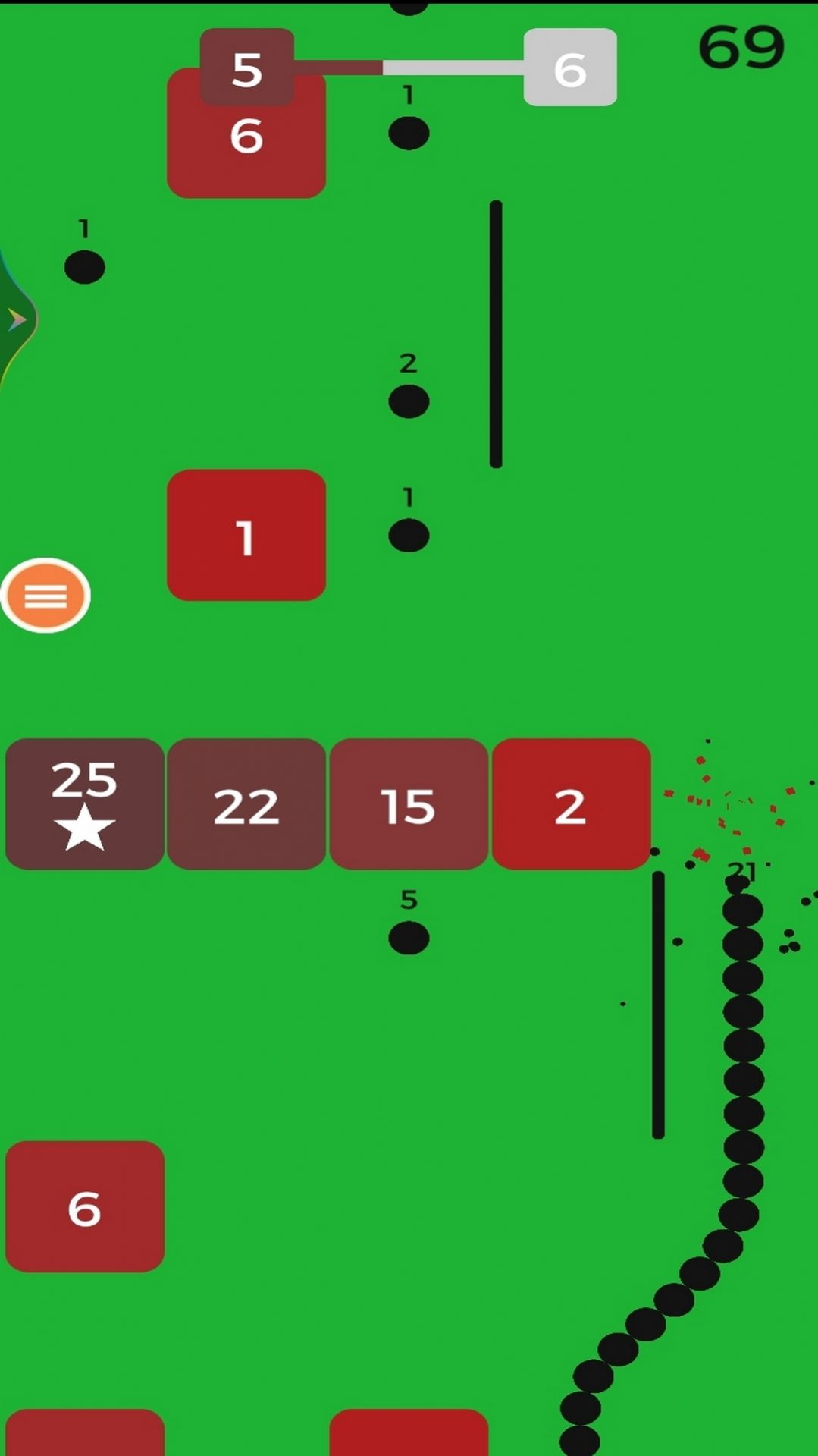 一條蛇撞方塊游戲