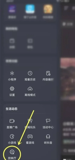 抖音放映廳入口在哪里 抖音放映廳怎么搜索電影