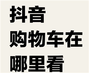 抖音購物車該如何找到？抖音購物車為何顯示網(wǎng)絡(luò)錯誤？