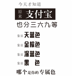 支付寶等級顏色存在哪些區(qū)別？支付寶顏色等級對照表該如何查看？