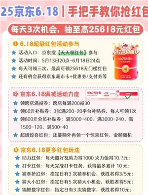 2025京東618紅包入口在哪 2025京東618紅包口令