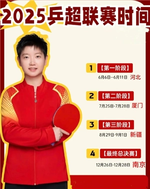乒超聯賽2025賽程表 乒超聯賽2025在哪舉行