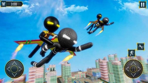 喷气飞行火柴人图2