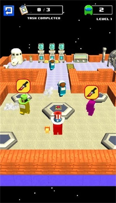 我们之间大战像素人游戏