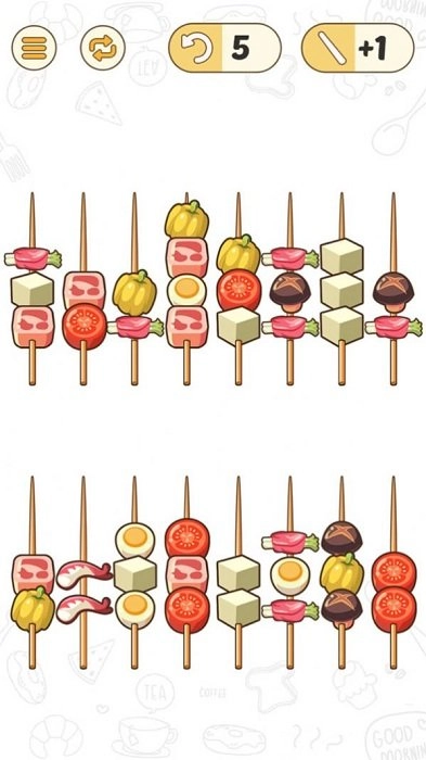 烧烤分好类游戏