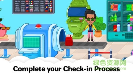 我的机场城市儿童小镇游戏(3)