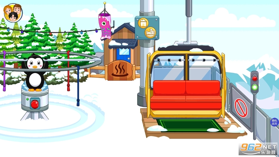 托卡迷你城市滑雪人游戏