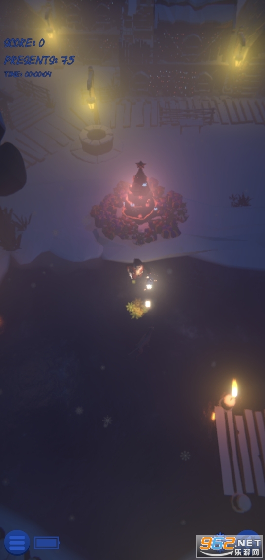 圣诞老人保护圣诞树