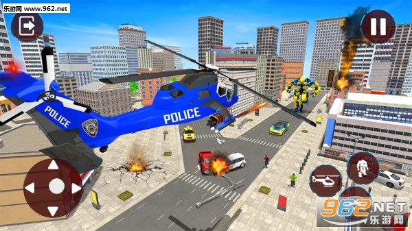 警察直升机机器人